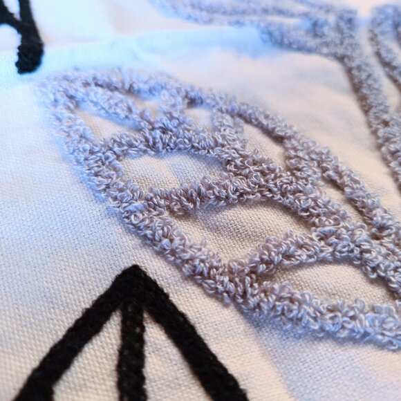 Boho Decorative Throw Pillow Cover Accent Case Leaf Cottage Modern Decor 12x20 - Picture 4 of 11